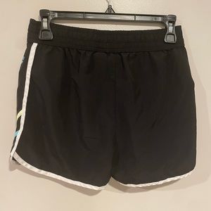 FILA black and blue pair of shorts. FILA sport shorts with drawstring.